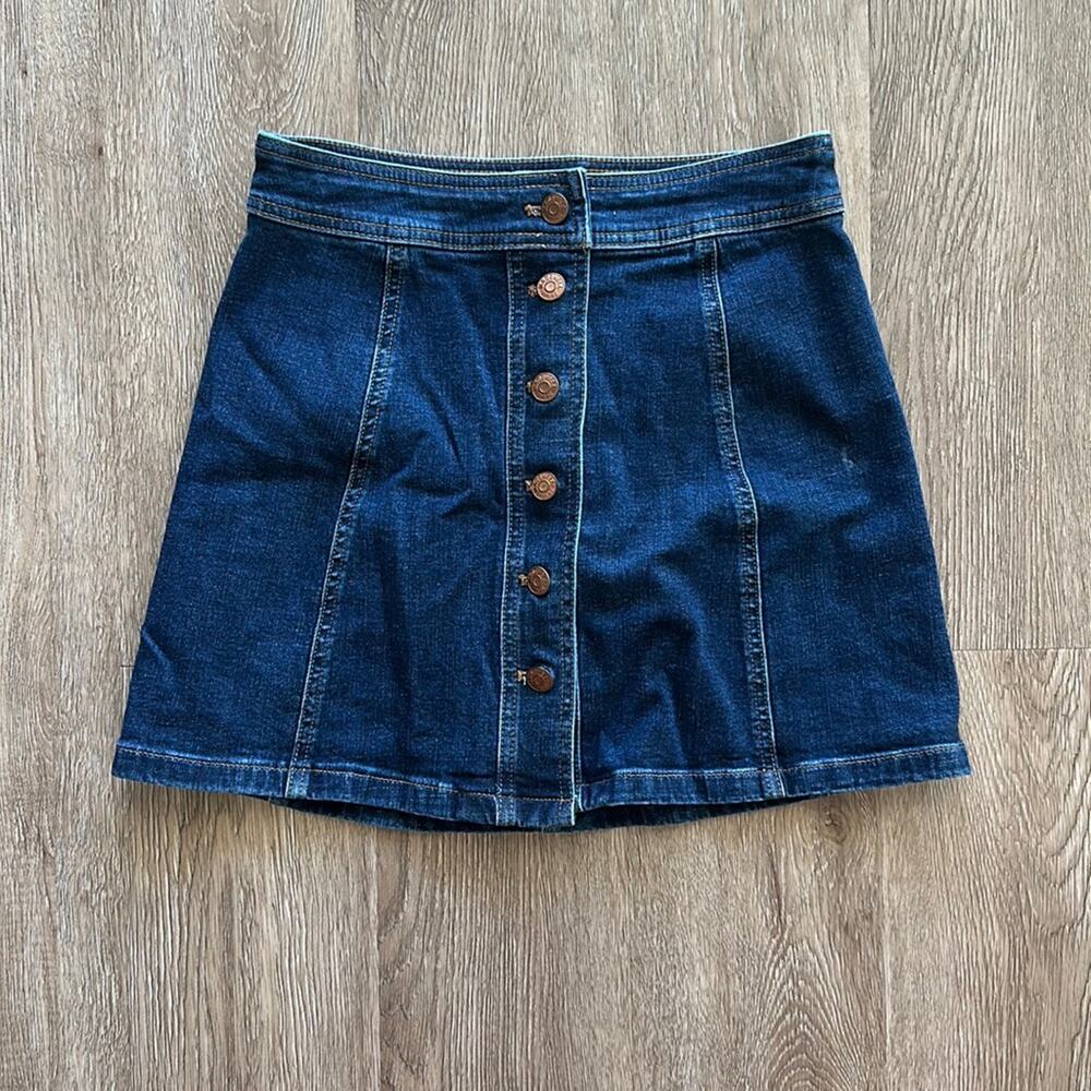 Madewell Stretch Denim‎ A-Line Mini Skirt